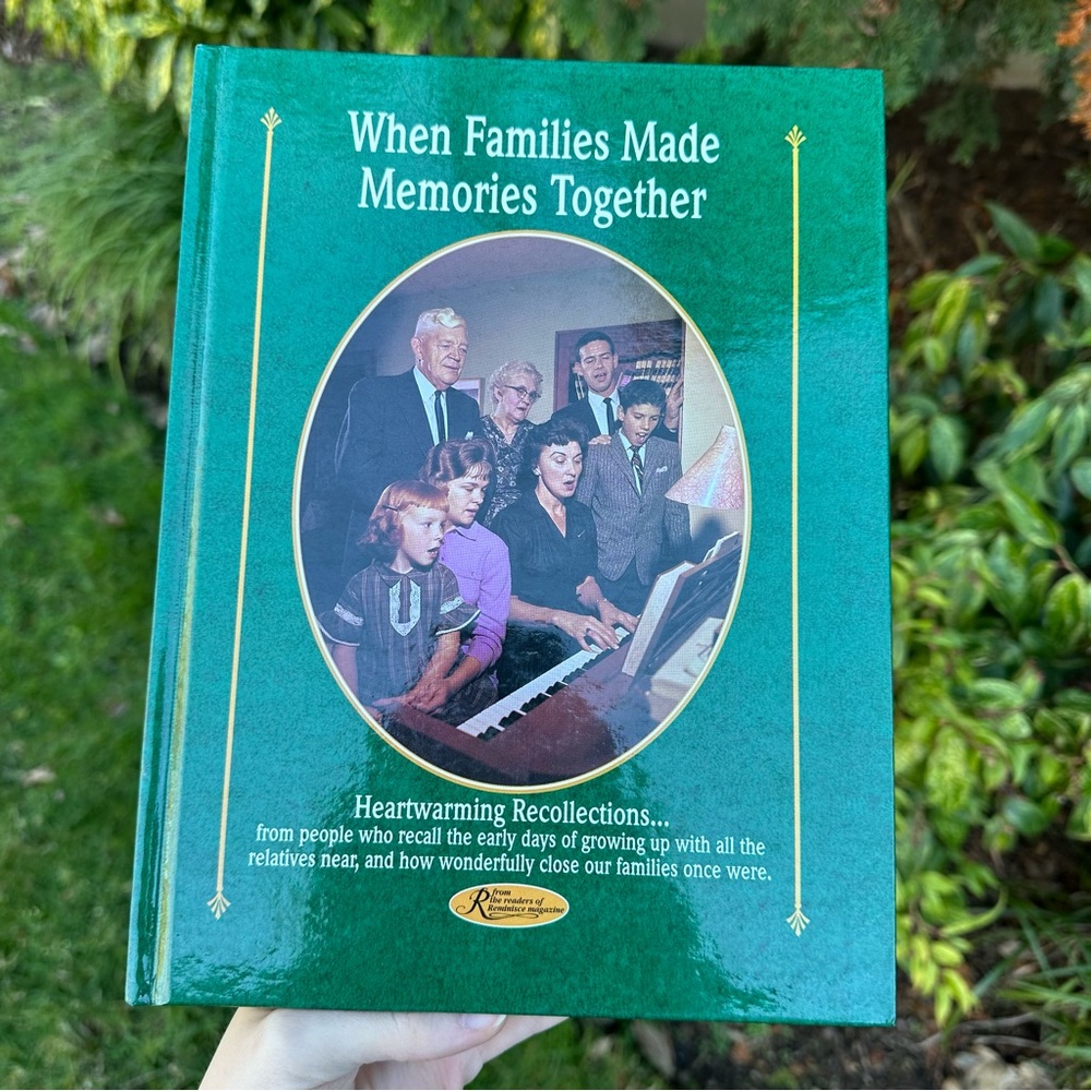 When Families Made Memories Together Hardcover Book Vintage 1994